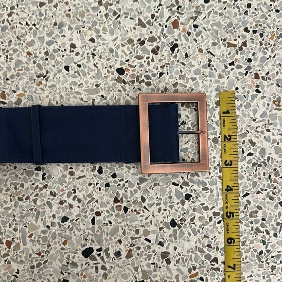 Hal Rubenstein 100% leather royal blue belt XS S small